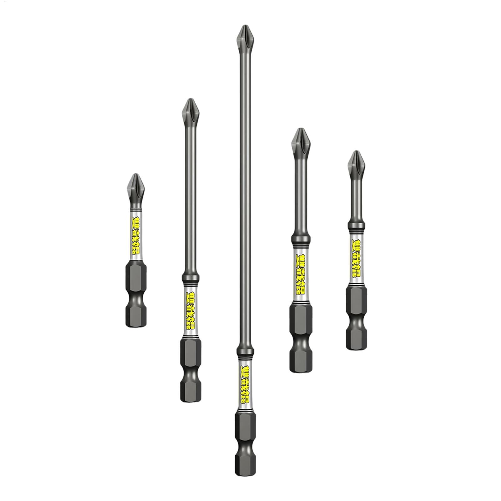 Tools Workshops - ドリルドライバービットセット 5ピース ヘビーデューティー 防錆ドリルビットコンビネーションツールセット 家庭用 ワークショップ