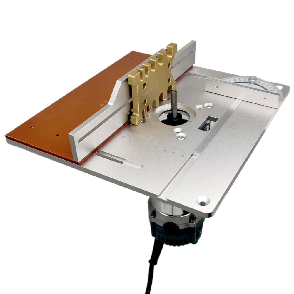 Router Table Insert - 木工ベンチ用アルミニウムルーター,電気フライス盤,フリップボード,マイターゲージガイド