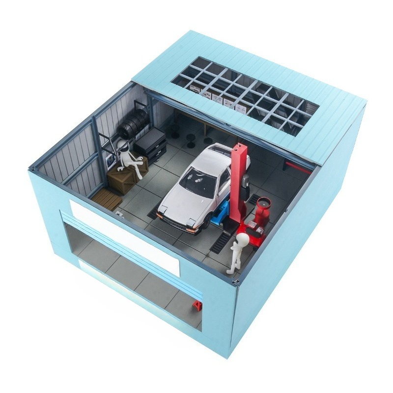Workshop Tools 3D Model - リモコンカーシミュレーションミニメンテナンスワークショップ3Dプリントモデル装飾シーン
