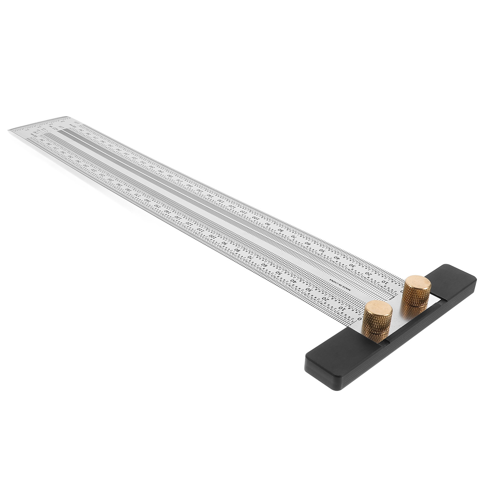 Workshop Marking Tools - 木工定規 T型定規 300mm 精密マーキングゲージ 大工用測定ツール 木工プロジェクト