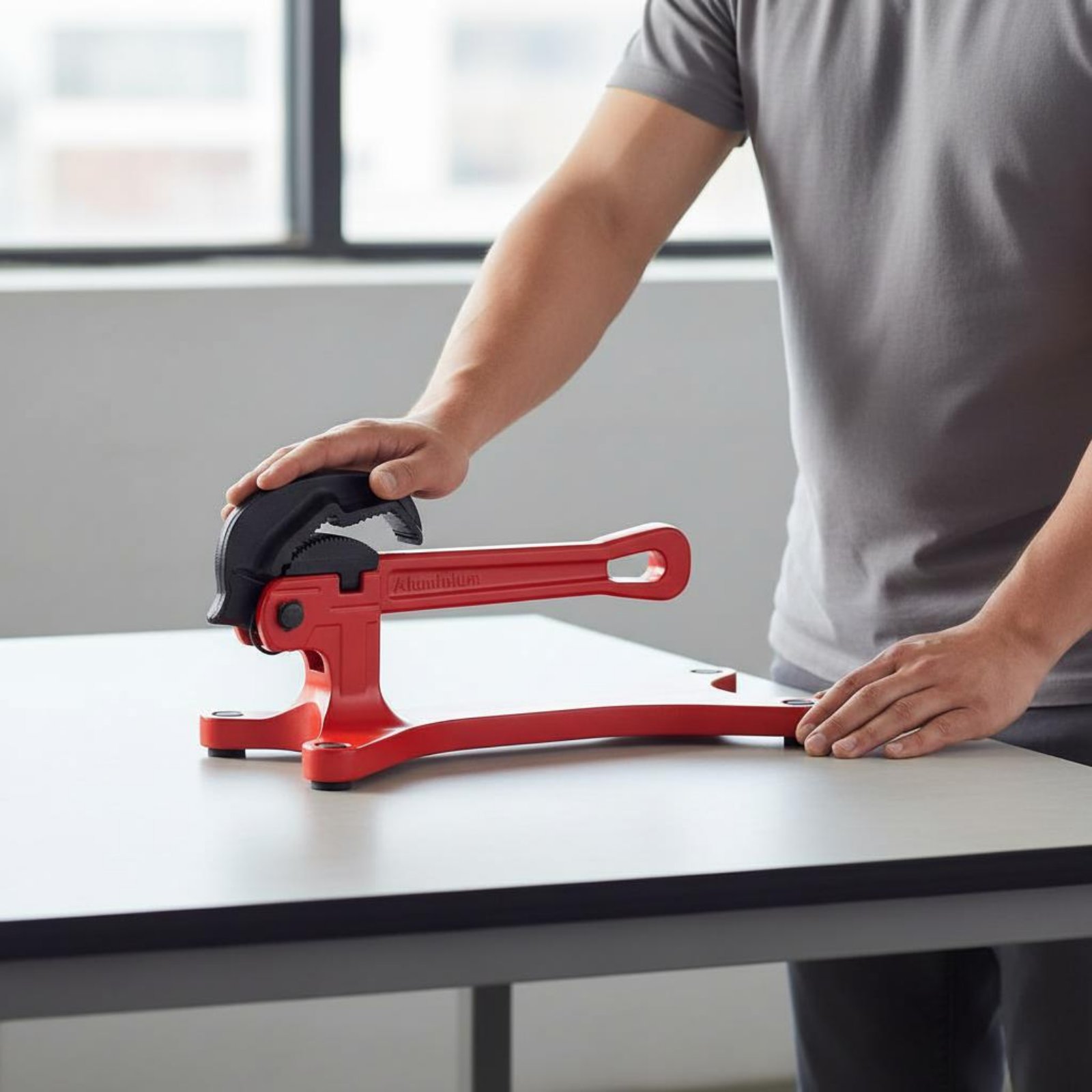 Tools Workshops - セルフロックパイプレンチ ポータブル自動調整パイプレンチ ハンドツール ワークショップ用高耐久滑り止め歯付き