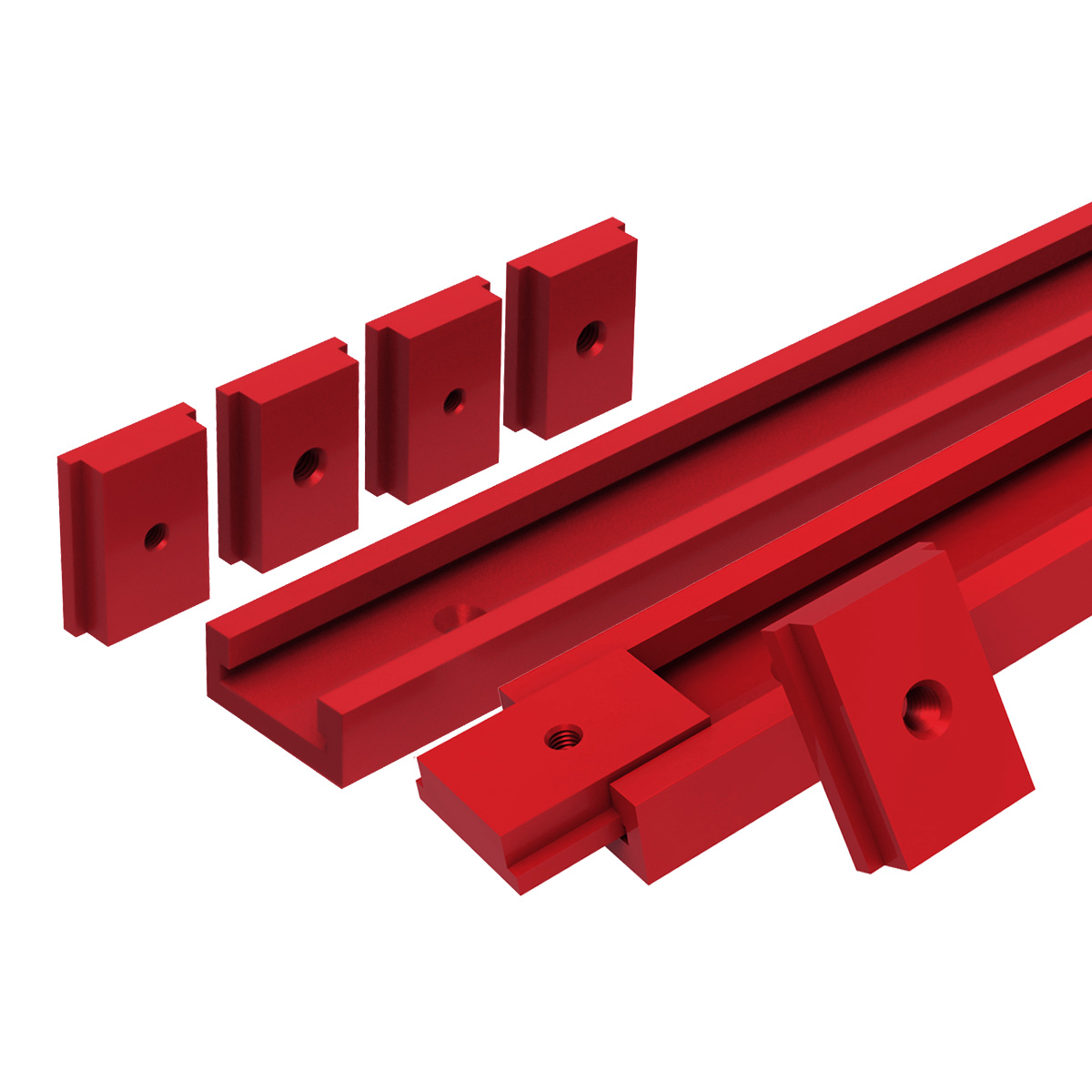 Router Table Insert - 木工ミットスロット付きアルミニウムTスライダー,測定ガイド,chuteワークベンチ,ソールーターテーブルツール,t30,50cm
