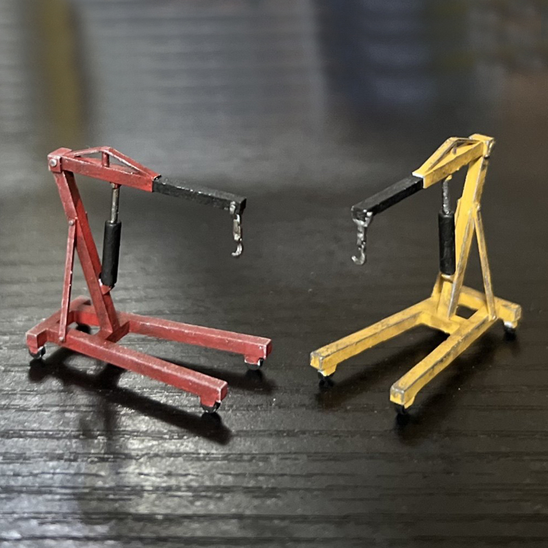 Workshop Tools 3D Model - 1 個 1/64 スケールエンジンハンガー 3D プリントクレーンブラケット修復ツール