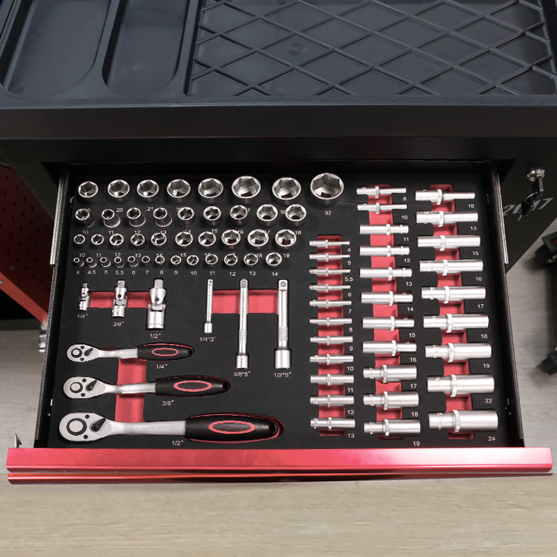 7段引き出しツールトロリー、273個のEVAフォームツールセ - Workshop Tools Car のレビューと価格