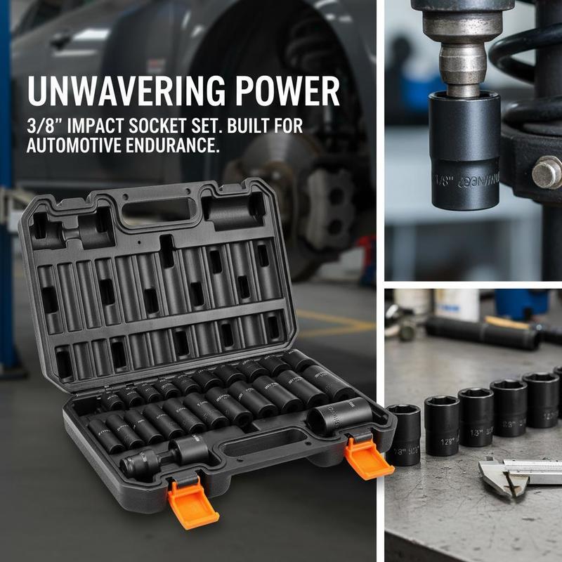 3/8インチドライブインパクトツールキット 25ピース SA - Workshop Marking Tools のレビューと価格