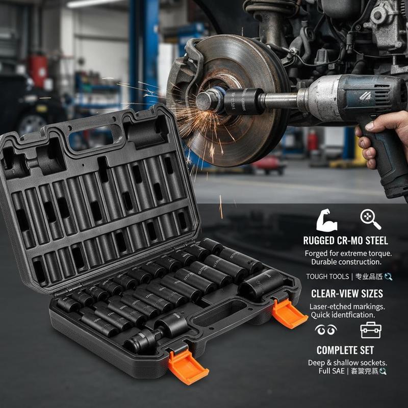 3/8インチドライブインパクトツールキット 25ピース SA - Workshop Marking Tools のレビューと価格