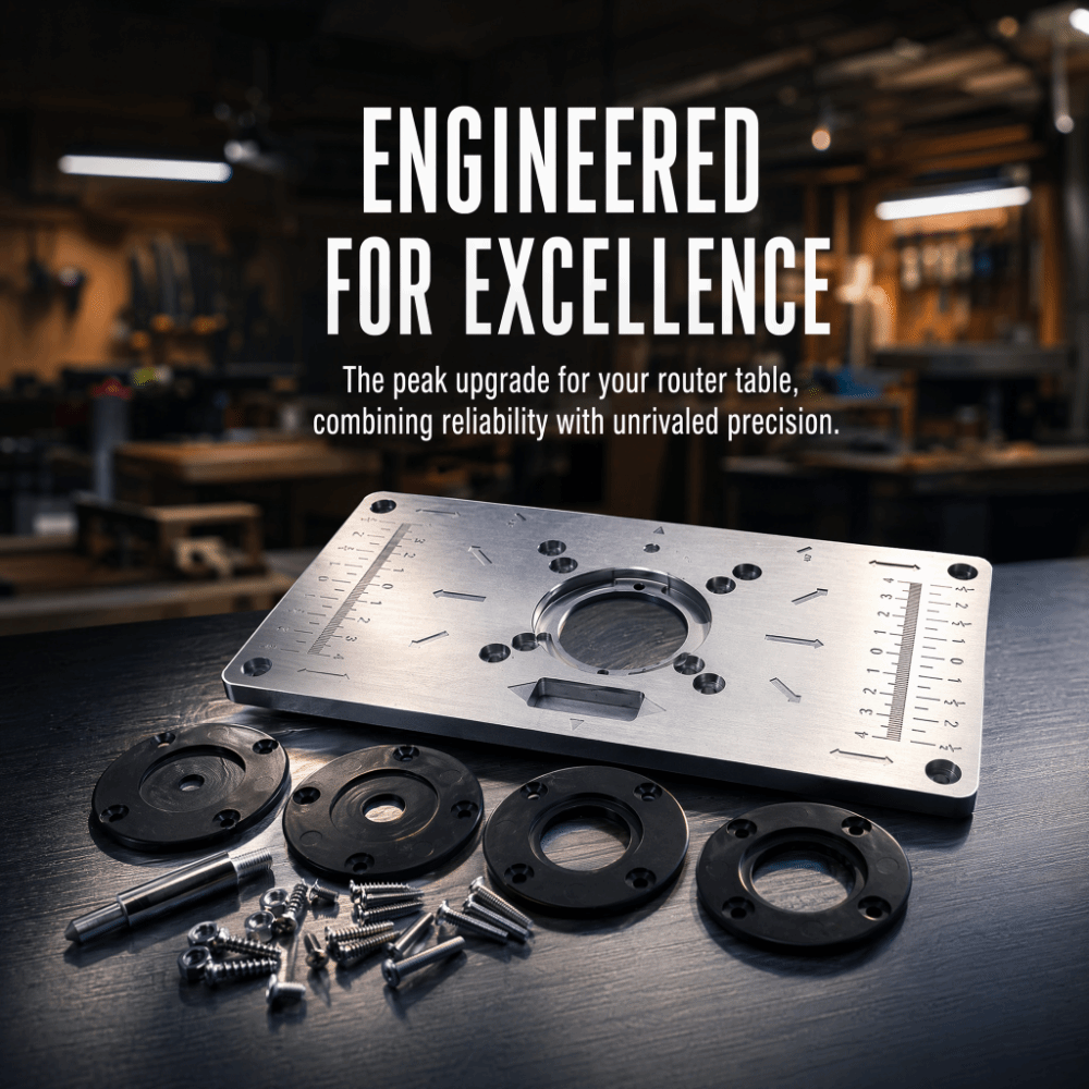 アルミ合金ルーターテーブルインサートプレート シルバーカラー - Router Table Insert のレビューと価格