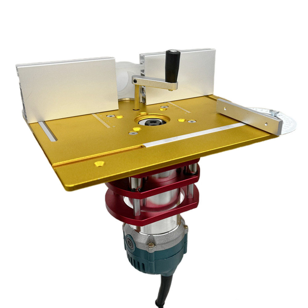 インサートプレート付きアルミニウムルーターリフトキット、直径 - Router Table Insert のレビューと価格