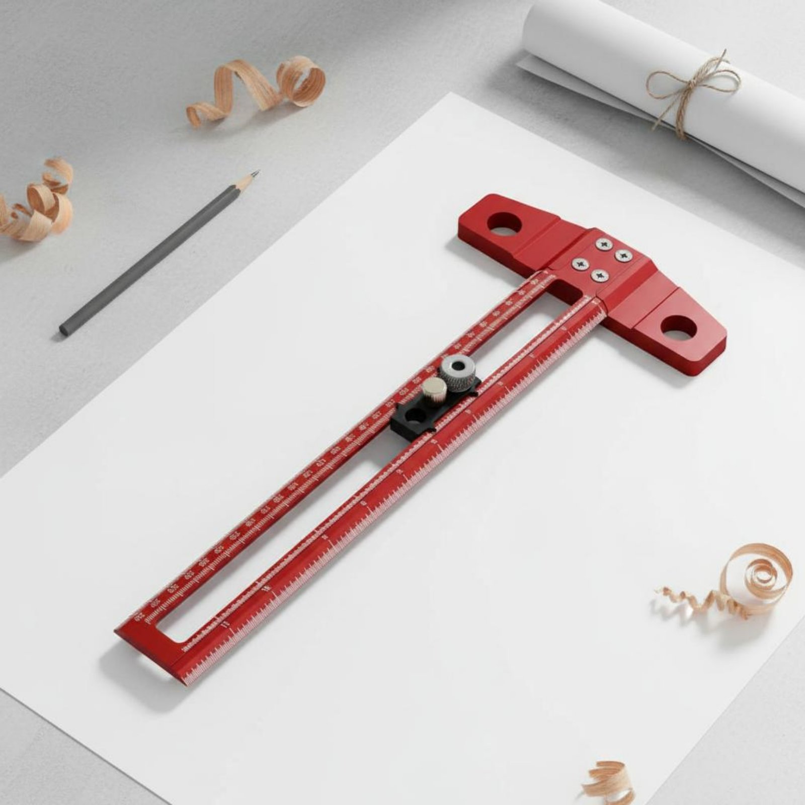 T字定規 レーザー刻印スケール 大工用T定規 木工マーキング - Workshop Marking Tools のレビューと価格