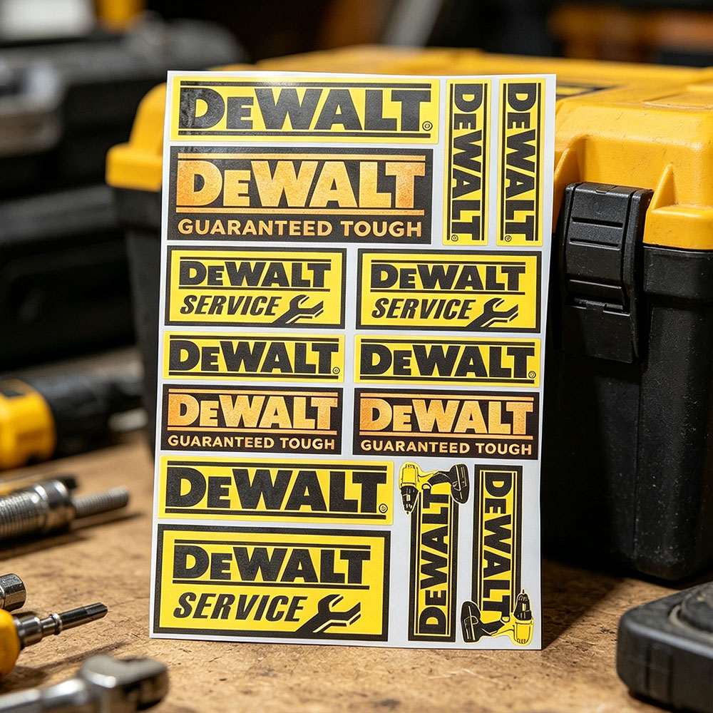 DeWalt ロゴビニール反射ステッカー防水デカール電動工具 - Workshop Tools Logo のレビューと価格