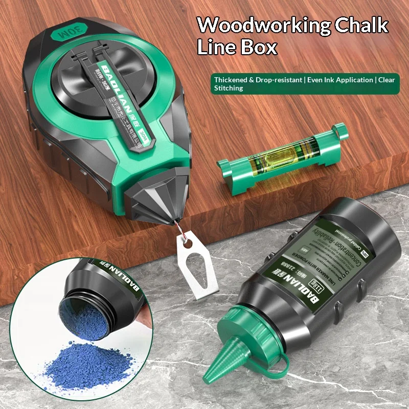 3個入りラインマーキングツールチョークラインリール、木工ワー - Workshop Marking Tools のレビューと価格