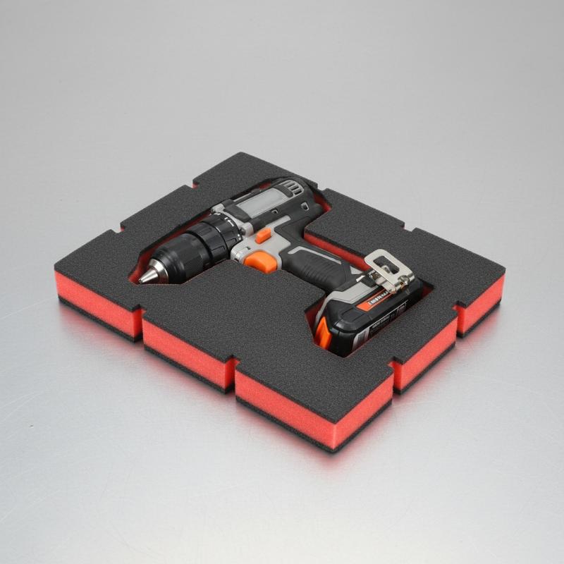 1 個赤黒耐衝撃フォームインサートツールオーガナイザースポン - Tools Workshops のレビューと価格