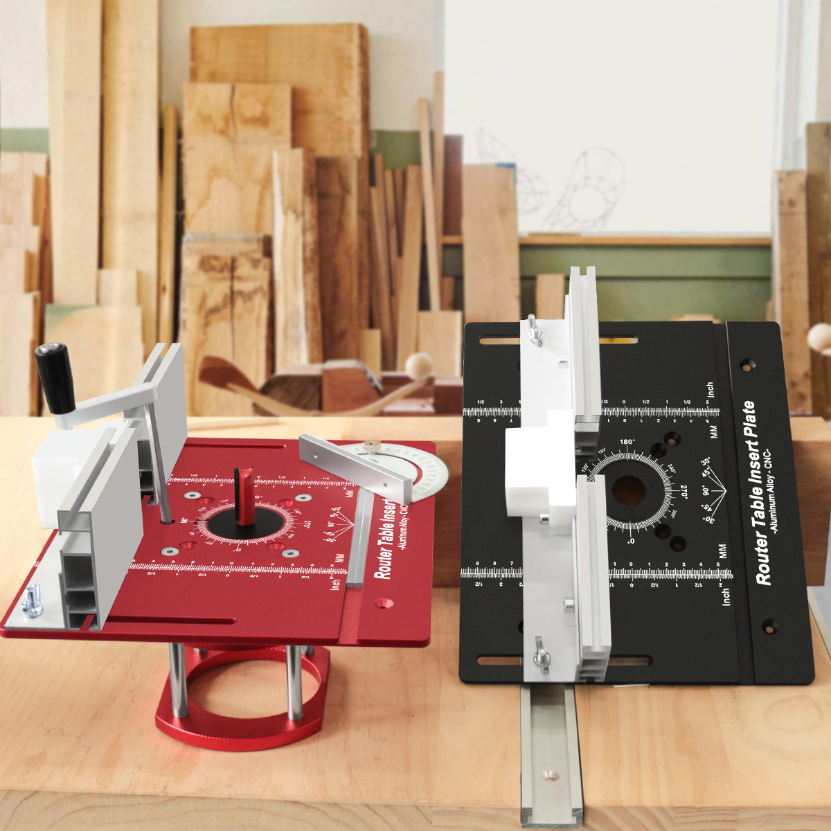 新しいルーターテーブルインサートプレートとルーターリフトキッ - Router Table Insert のレビューと価格