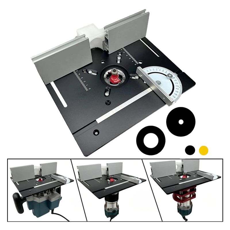 EYFL-ルーターテーブルインサートプレートアルミ合金木材フ - Router Table Insert のレビューと価格