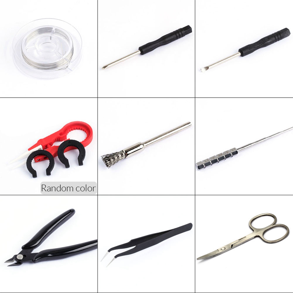 M09K ミニベープツールキットピンセットプライヤーワイヤー - Tools Vape のレビューと価格