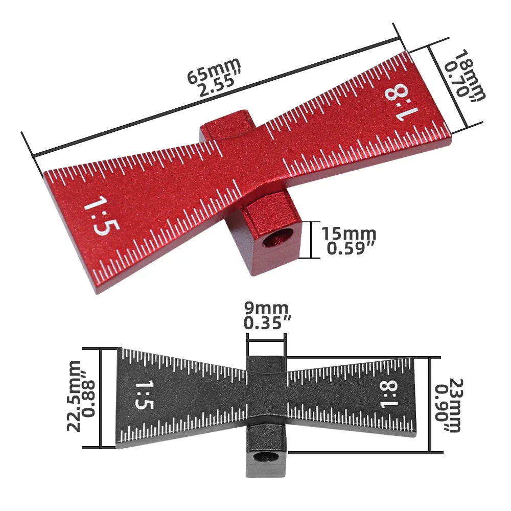 木工ダブテールマーカー アルミニウム合金ダブテールマーキング - Dovetail Marking Guide のレビューと価格